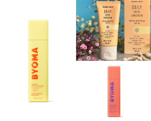 Skin so good it’s basically filtered 🧖‍♀️💧 cover photo collage