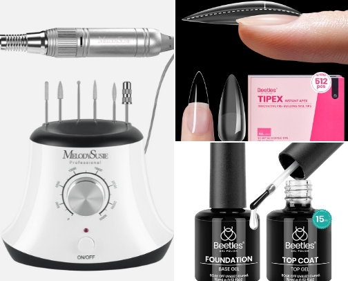 Beginner DIY nail essentials 💅 cover photo collage