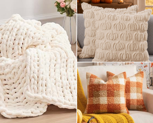 Cozy fall favorites cover photo collage