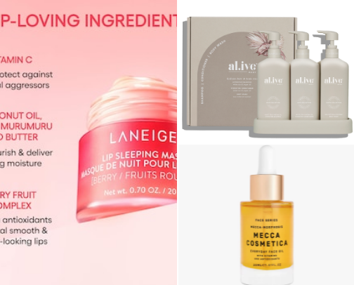 Beauty products obsession cover photo collage