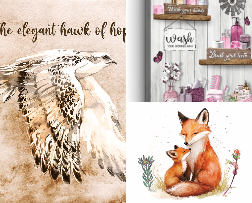 My ideas for terrific art for your home cover photo collage