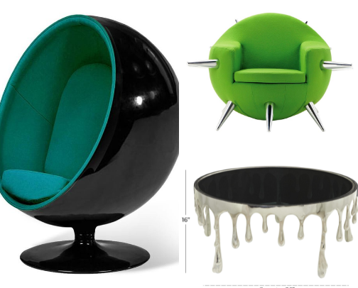 Unique furniture cover photo collage