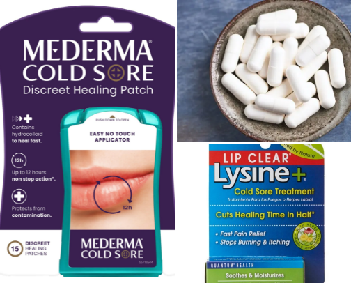 Cold sore survival pack cover photo collage