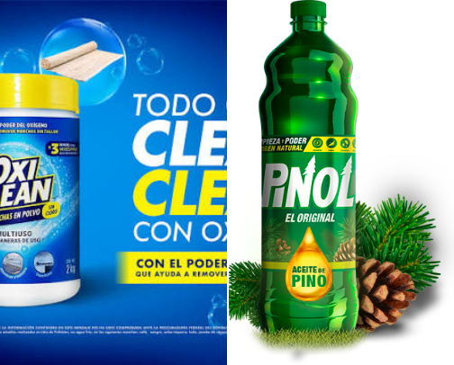 Cleaning products cover photo collage