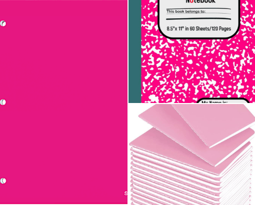 Pink Stationary cover photo collage