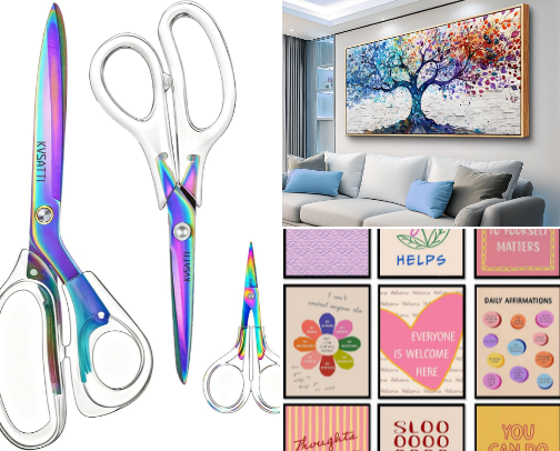 15 Colorful Home Office Decor Ideas: Bright Desk Accessories & Wall Art for a Fun Workspace cover photo collage