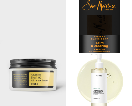 Favorite skincare products ( dry to normal skin) cover photo collage