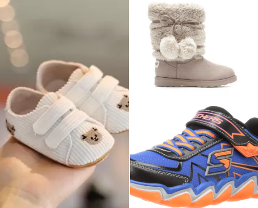 Shoes for kids cover photo collage