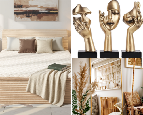 Aesthetic Home finds 🏠🪞🛋️🛏️ cover photo collage