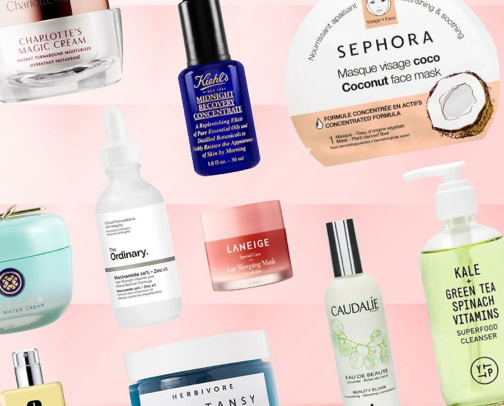 Skincare cover photo collage