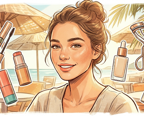 My "No-Makeup" Makeup Routine for Hot Summer Days cover photo collage