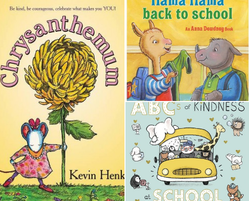 Back to School Book Basket cover photo collage