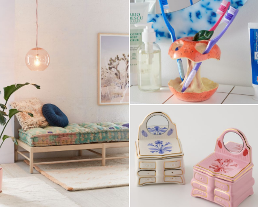 home decorations and furnishing cover photo collage