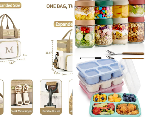 Prepping meals for my kids for school and on the go. cover photo collage