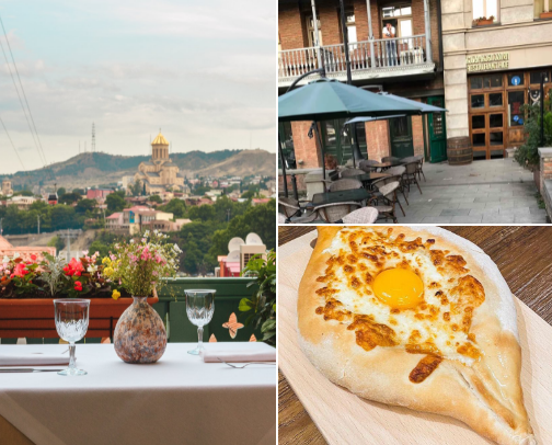 ❤️20+ Georgian Restaurants you must go, when you are in these towns 👇🏻👇🏻👇🏻🇬🇪🥂 cover photo collage