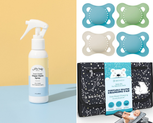 What’s in my diaper bag? (Newborn and toddler) cover photo collage