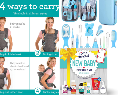 Baby items for boys and girls cover photo collage