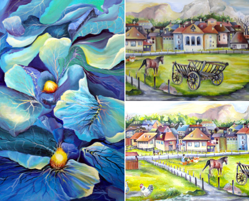 Nisuris Art: A Journey Through Still Moments, Painted Memories, and the Intimate Beauty of the Natural World cover photo collage