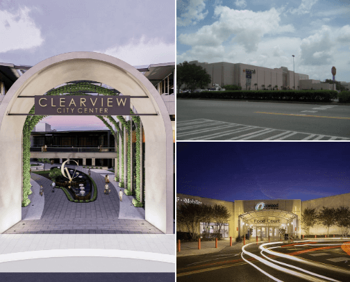 Malls in Louisiana cover photo collage