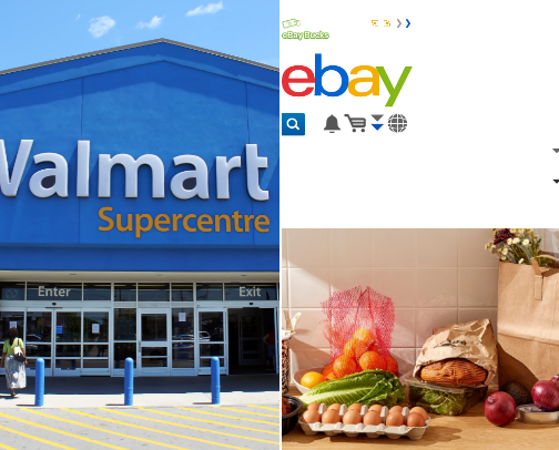 Shopping mall/web ideas cover photo collage