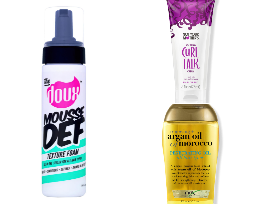 curly hair products ✨️💇‍♀️ cover photo collage