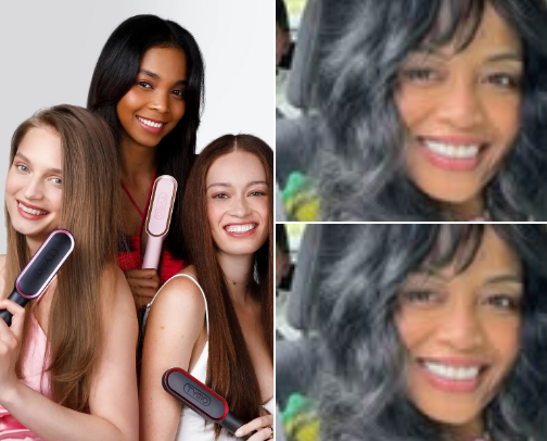 Hair tools cover photo collage