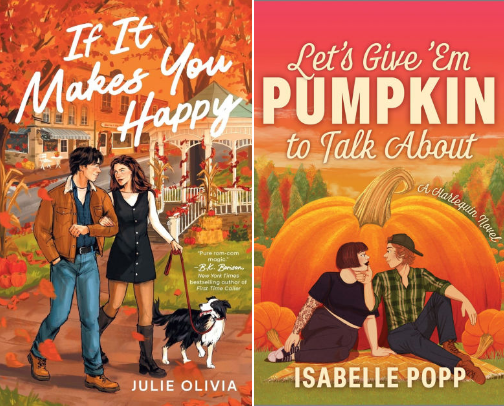 Cozy fall pumpkin spice reads! cover photo collage