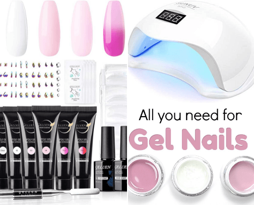 Nails gel set 💅🏻 cover photo collage