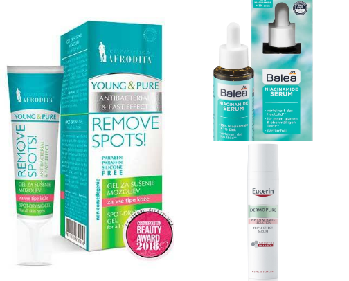 Beauty products cover photo collage