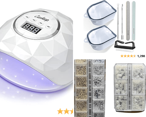 Nail Savvy Savings: Your Home Mani-Pedi Hub cover photo collage