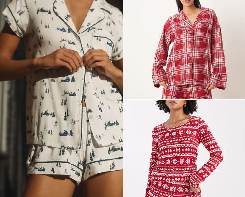 Cute pjs for winter🎄🎁❄️🎀 cover photo collage