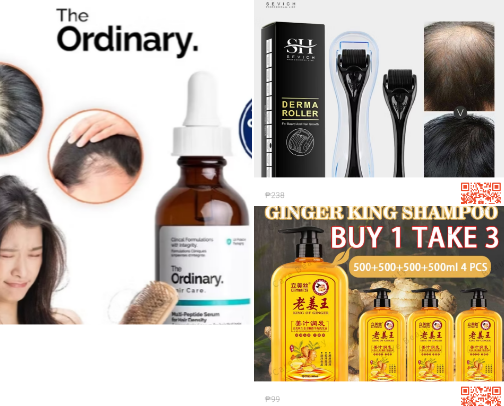 Hair growth helpers cover photo collage