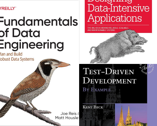 Tech Books cover photo collage