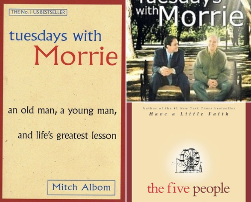 Tuesdays with Morrie: An Old Man, a Young Man, and Life's Greatest Lesson, 25th cover photo collage