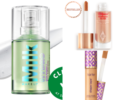 Everyday clean girl glowy makeup cover photo collage