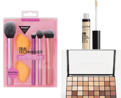 Makeup essentials✨️ cover photo collage