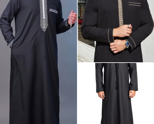 Kandura (traditional men’s robe) collection cover photo collage
