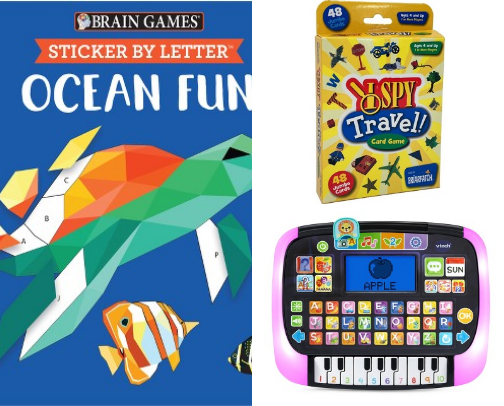 Travel toddler activities 🚗 cover photo collage