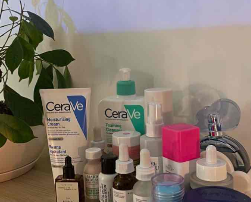 Skincare cover photo collage