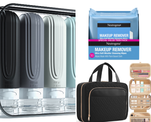 Must-Have Travel Essentials + Genius Packing Hacks cover photo collage