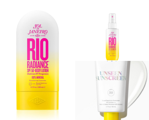 Sunscreens ☀️ cover photo collage