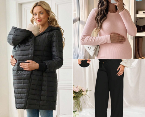 Maternity outfit ideas cover photo collage