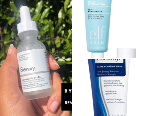 skincare favs! cover photo collage