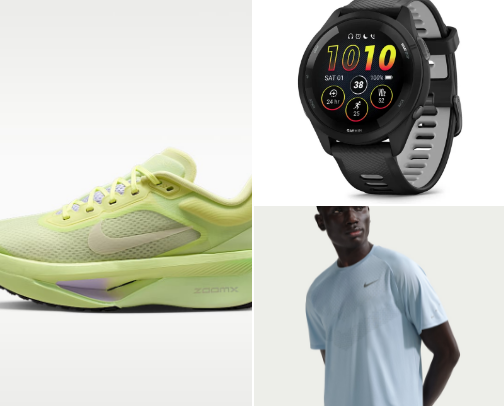 Running gear cover photo collage