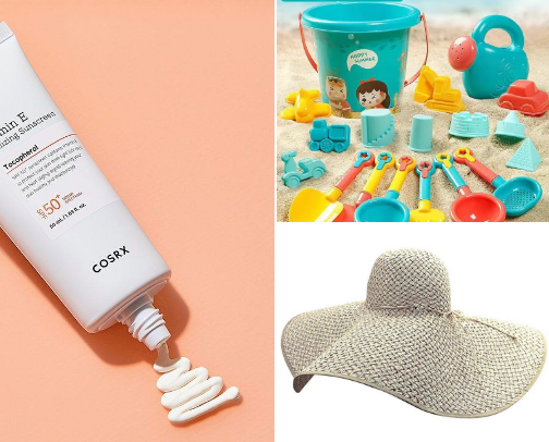 Beach essentials and a must-haves 💓 cover photo collage
