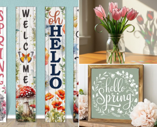 Spring Love cover photo collage