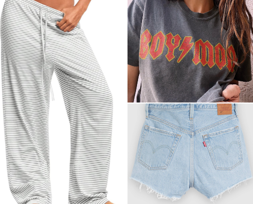 My favorite comfy, clothing items in my closet! cover photo collage