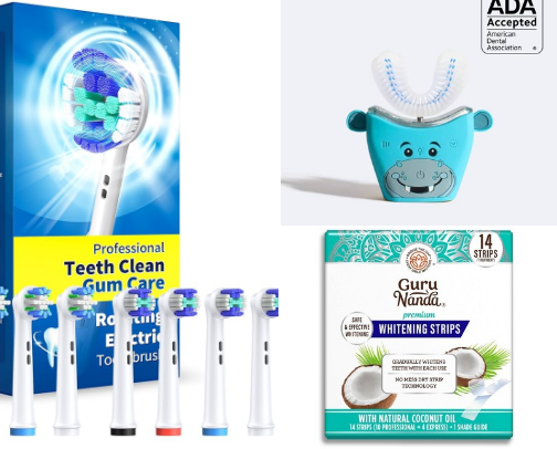 Best Oral Care Essentials: Toothbrushes, Toothpaste, Floss, Mouthwash & Whitening Products cover photo collage
