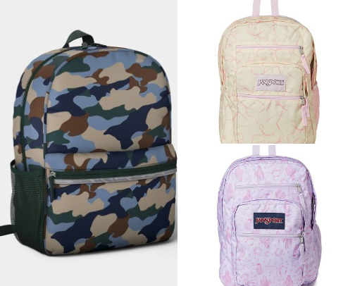 Back to school backpacks cover photo collage