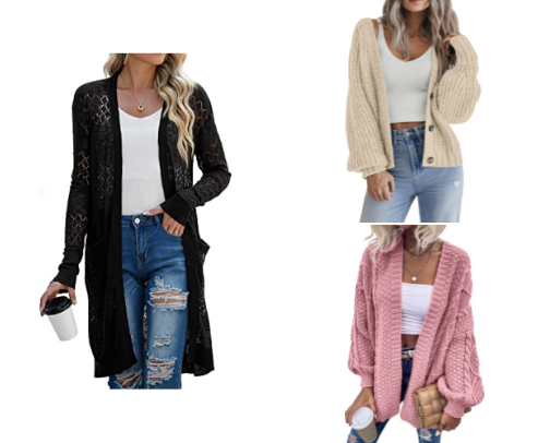 Fall Cardigans You'll Live In cover photo collage